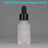 10ml 15ml 20ml 30ml 50ml White Frosted Glass Essential Oil Bottle Serum Oil Bottle