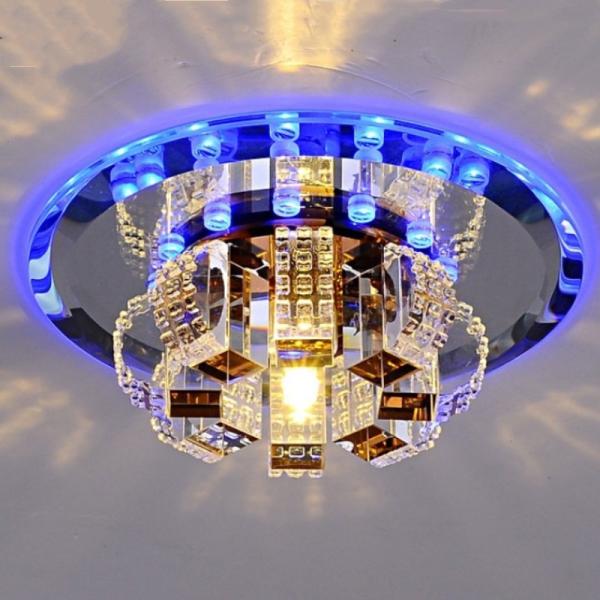 Современный кристаллический проход Светодиод творческий вход стеклянный балкон крыша коридор потолок подсветка