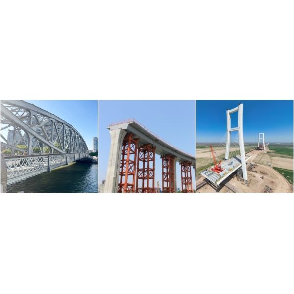 Off Site Prefabricated Steel Truss Bridge Metal Suspension Bridge ODM