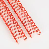 Bobina gêmea obrigatória 0.8mm da espiral do metal do dobro do fio do caderno espiral do fio densamente