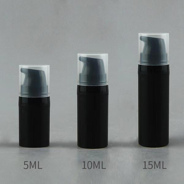 Botella airless de plástico PP de 5 ml, 10 ml y 15 ml para loción cosmética