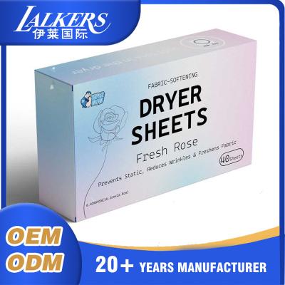 Portable Fabric Softener Dryer Sheets Custom Detergent Dryer Sheets