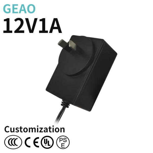 OEM / ODM Electric 12V 1A Power Adaptor For LED Light CCTV Camera