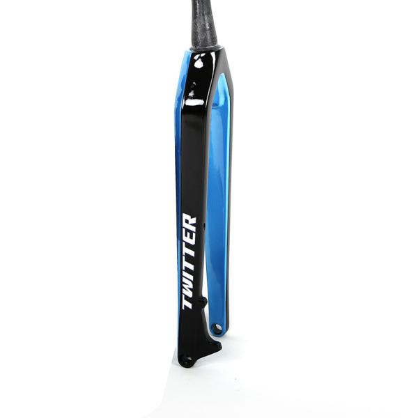 Carbon fiber rigid fork TWITTER ultralight weight carbon fork for mountain bike