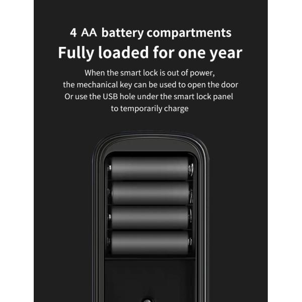 S811 Wifi Lock Tuya Zigbee TTlock Биометрический отпечаток пальцев Умный цифровой дверной замок