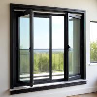Atomic White Commercial Aluminium Casement Window Insulating Glass Aluminum Window
