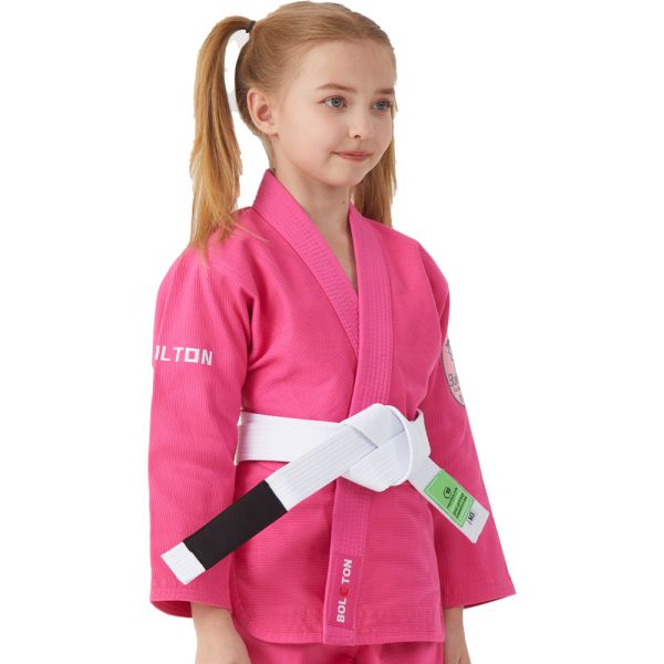 OEM 100% Cotton 380GSM Pearl Weave BJJ Kimono Brazilian Jiu Jitsu Gi for Children
