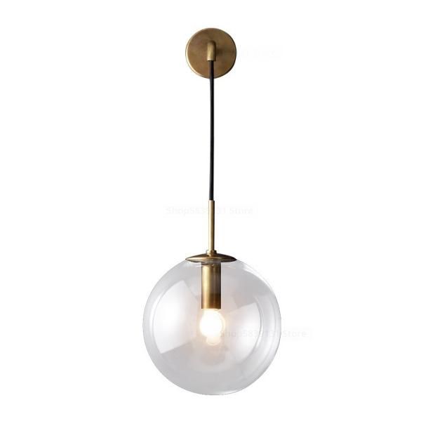 Nordic Modern Glass Ball Wall Lamps Retro Simple Bedside bubble wall light（WH-OR-33）