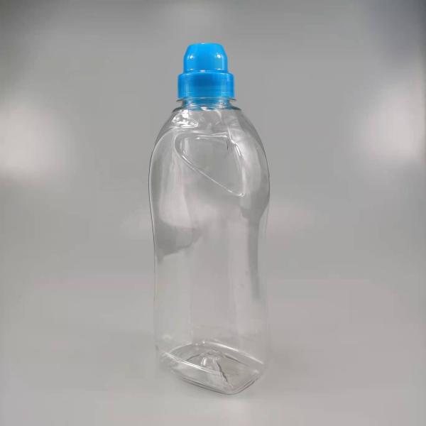 800 ml PET garrafa de limpeza de máquina de lavar com tampa de parafuso e impressão de logotipo personalizado