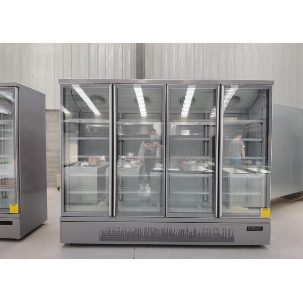 Коммерчески чистосердечный стеклянный охладитель двери 1700L с компрессором SECOP