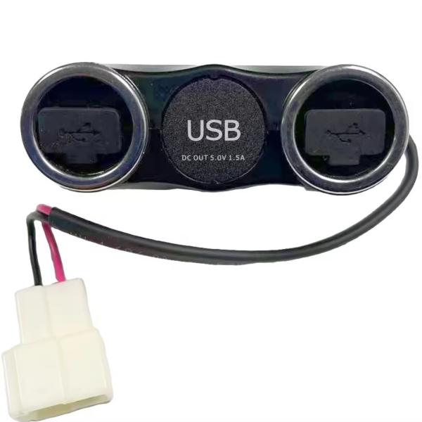 12V 24V Fast Charging QC3.0 USB Port Car Charger Outlet for Coach Truck Boat UTV RV Camper Black