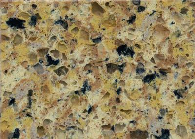 Multi Color Yellow Color Quartz Stone Countertops For Bathroom Vanity Kitchen Countertop