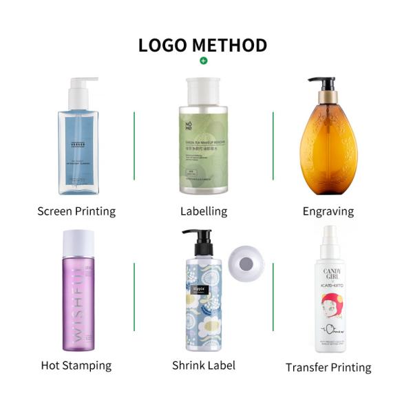 Engraving Logo Transparent Cosmetic Bottle 250ml PET Plastic Bottles With Flip Top Cap