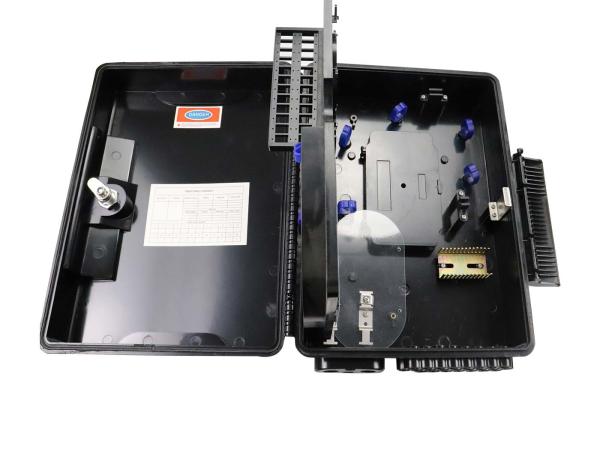 black Joint Box Fiber Optic, fiber optic cable junction box  IP68