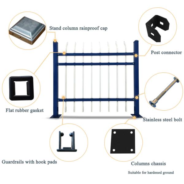 Бассейн домашнего сада трубчатый ограждая загородку алюминиевой черноты загородки профиля стальную