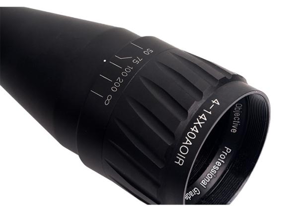 Tactical Hunting 4-14x40 AOE Scope With Red / Green / Blue Illuminated Mil - Dot Reticle 1/8 MOA