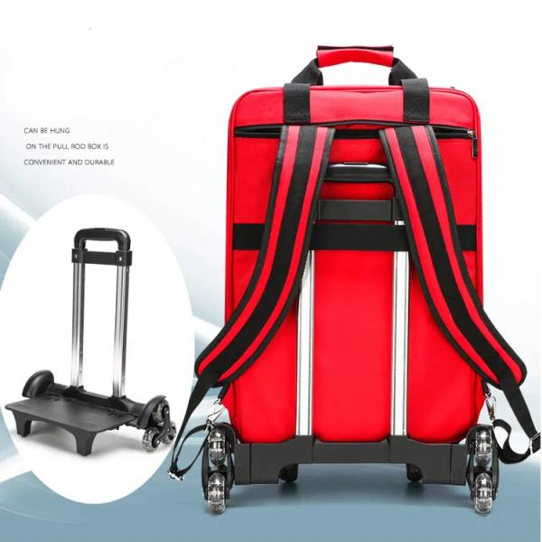 1800D Waterproof Multifunctional First Aid Backpack CE Certified Medical Trolley Bag