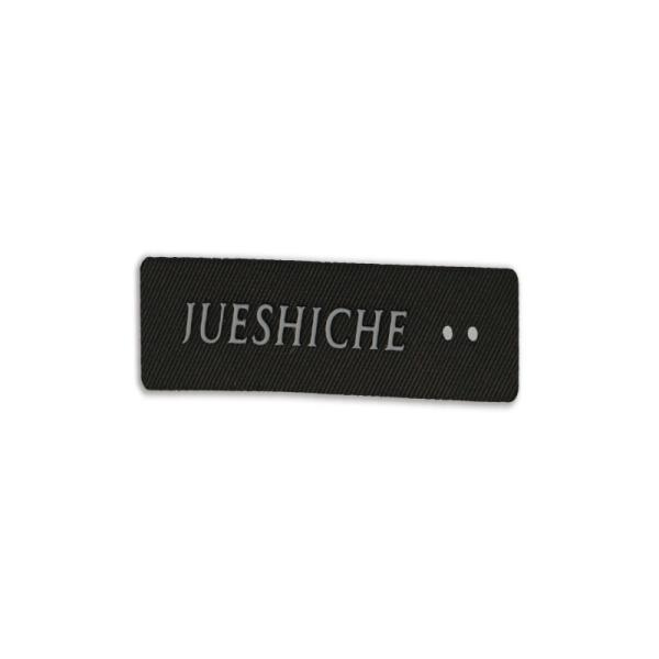 Custom Woven Heat Transfer Clothing Labels 42x62 For Bags Garment