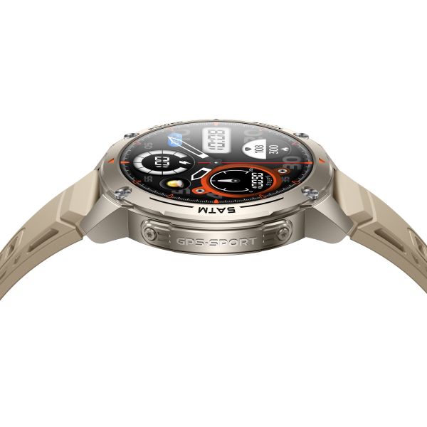 KW300 GPS Sport Smartwatch with AMOLED Display 5ATM Waterproof