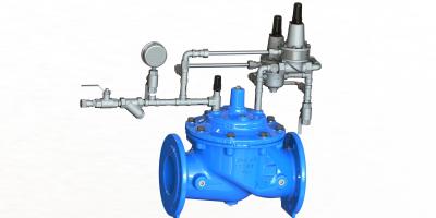 Impulso do martelo de água do diafragma de nylon do reforço anti que antecipa o ferro dútile dos pilotos de aço inoxidável da válvula