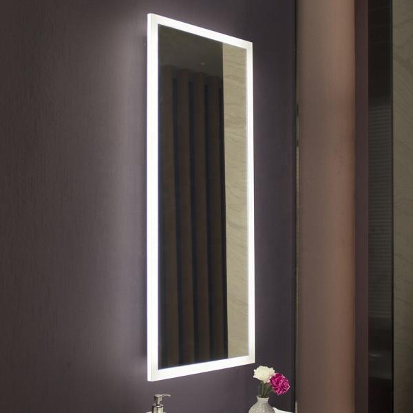 Salle de coiffure/salle de bains/salle de couchage Rétroviseur LED avec miroir en argent sans cuivre de 5 mm