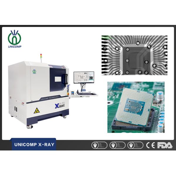 Chipset Lead frame Inner Quality Inspection by Unicomp 5um closed tube AX7900 X Ray Machine