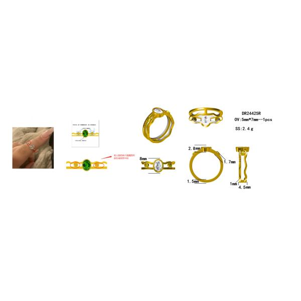 Шестиугольник захвата 925 стерлинговый серебряный отрезал агат мха естественного кольца кварца реальный зеленый