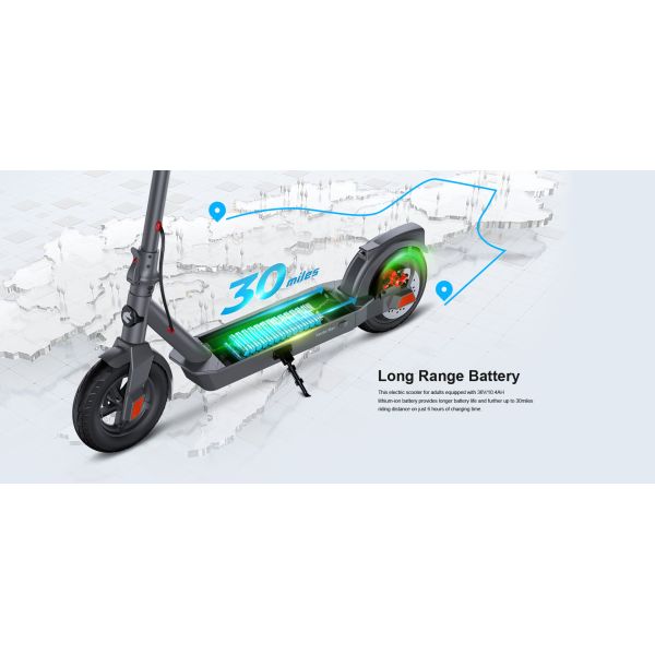 B25 Mini Electric Scooter 10''*2.5 630W 36V Foldable Bike 3 Speeds LCD Front Rear Shock Absorber Rear Hub Motor