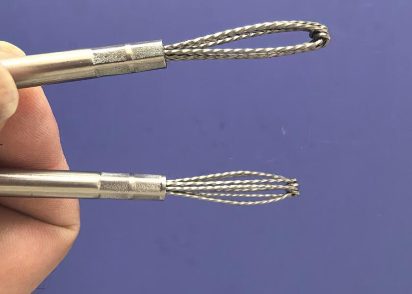 10.5mm Cross Hole Power Deburring Tool Oval Head Knotted Drilling Brush Abrasive Wire Bore Cleaning Brush for CNC Automated