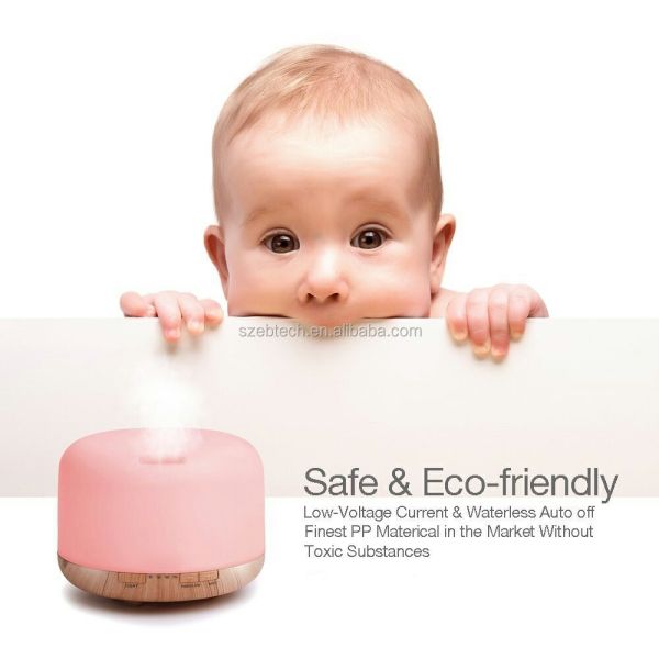 500ml Smart Humidifier Large Room Aromatherapy Essential Oil Diffuser with Remote Control for Bedroom
