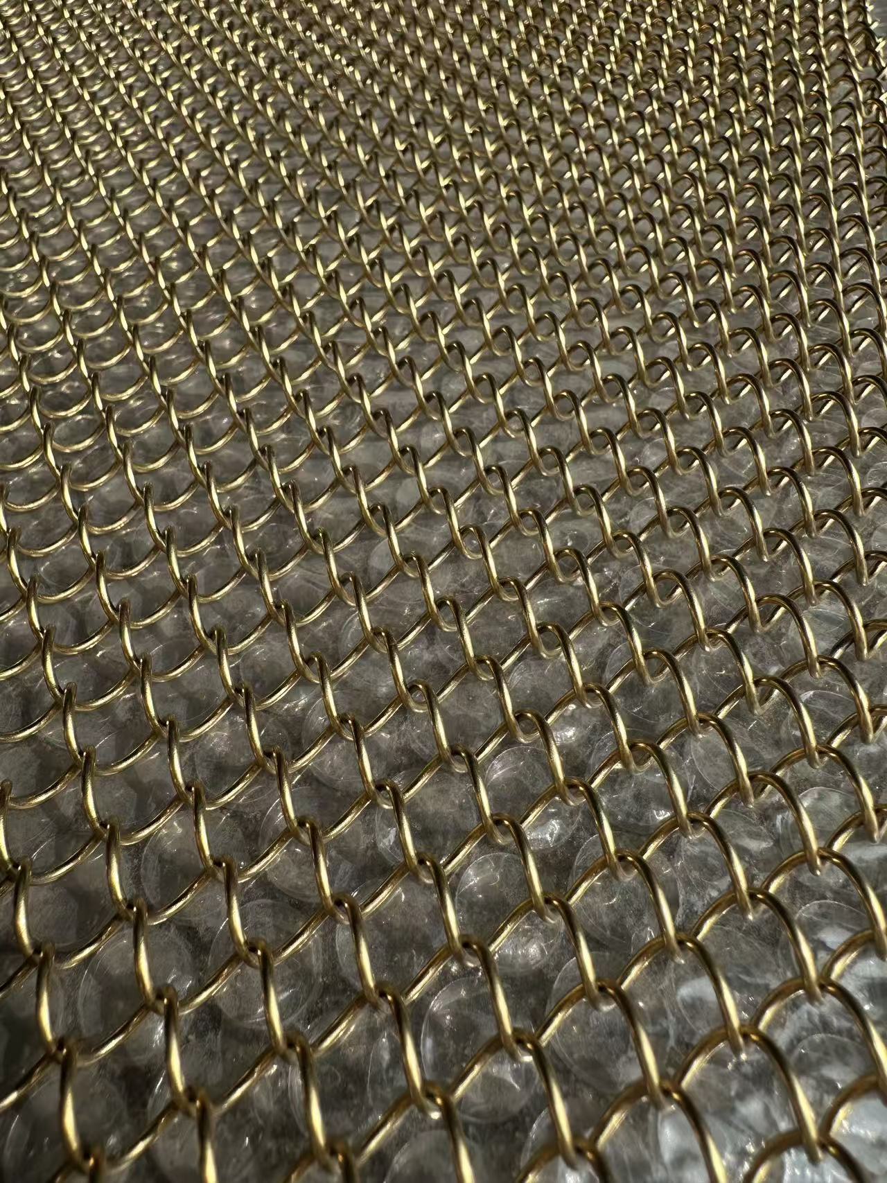 Corrosion Resistant Aluminum Coil Drapery Metal Mesh Curtains with Slidable Design and Up to 600°C Temperature Resistance