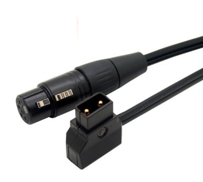 1M D-Tap Dap 2Pin Male to XLR 4pin femlae Cable for DSLR Rig Power V-Mount Anton