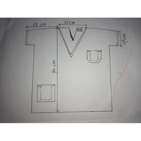 Eco дружелюбные устранимые Scrub одевает хирургические мантии больницы с сертификатом CE