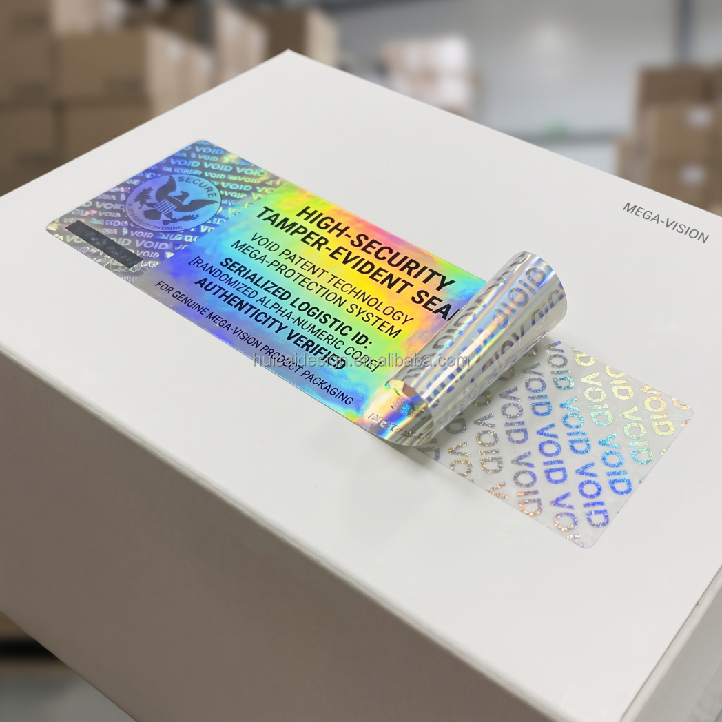 Custom Printing Self Adhesive Waterproof Void Sticker Warranty Security Label Sticker