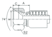 Женщина ДЖИК 74 нержавеющая сталь штуцеров шланга гидросистемы 316 давления степени высоких