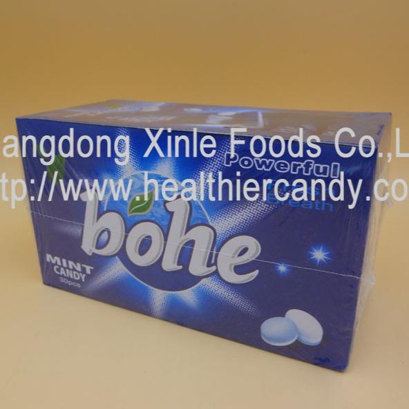 Portable Healthy Cool / Sweet Bohe Menthol Candy Low Energy ISO90001 Certificate