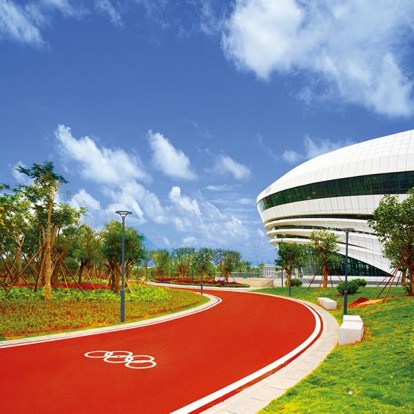 IAAF Standard Waterproof 13mm PU Synthetic Rubber Flooring Harmless