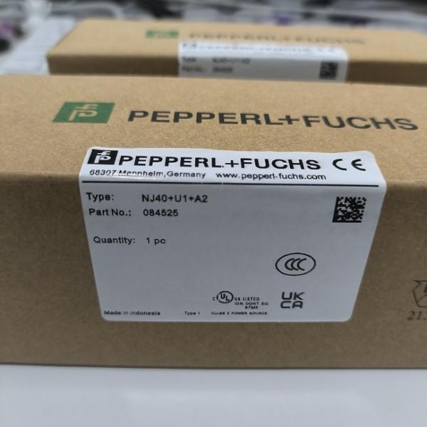 Sensores de interruptor de proximidad inductivos cilíndricos de 40 mm de la serie Comfort Pepperl+Fuchs NJ40+U1+A2 084525