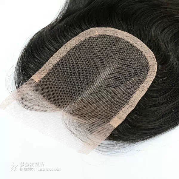 Top Quality Hot Unprocessed Natural Color Knot Bleached Brazilian Hair Middle Part 4*4inch Lace Closure Silky Straight