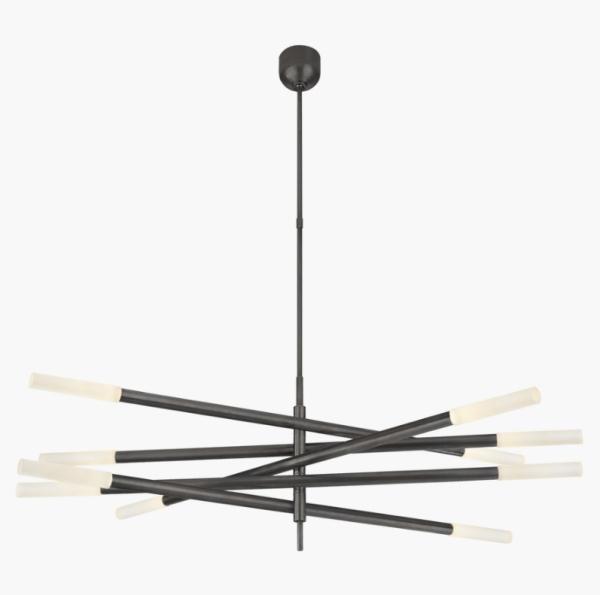 Vsual Comfort Rousseau Grande Ten Light Articulating Chandelier KW 5587