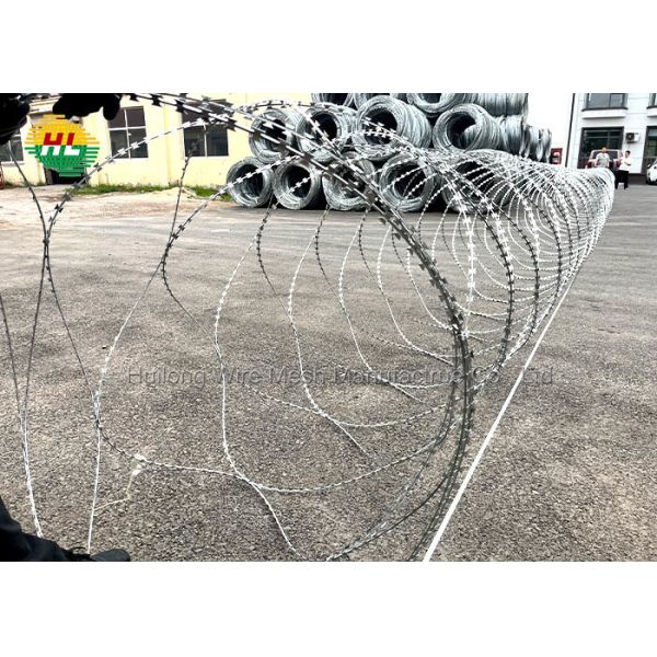 Egoza Razor Blade Fencing Wire With Sharp  Steel Blades For Maximum Deterrent Effect, Available From Razor Wire Factory