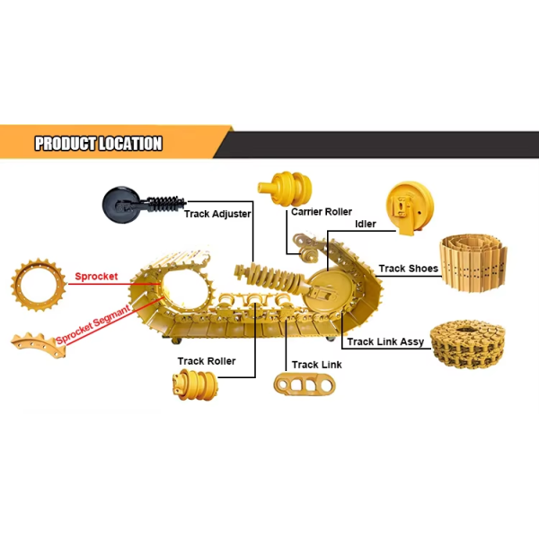 OEM Replacement Top Roller with High Wear Resistance for Plug-and-Play Installation on PC60 Series Mini Excavators
