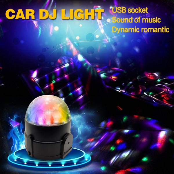 2016New Arrival--Car DJ LED Light USB connector inside car--From BAOBAO LIGHTING