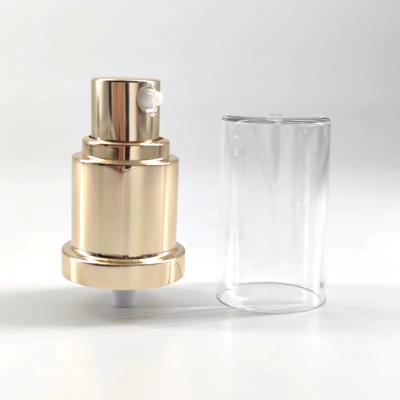 20/410 20mm Golden Aluminum Plastic Treatment Pump Cream Foundation Lotion Serum