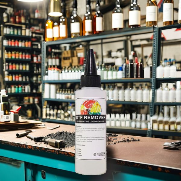 FCOLOR 100ML DTF Ink Remover Liquid Solution for Removing Clothes Logo Film Printing Pattern Adhesive for DTF Ink