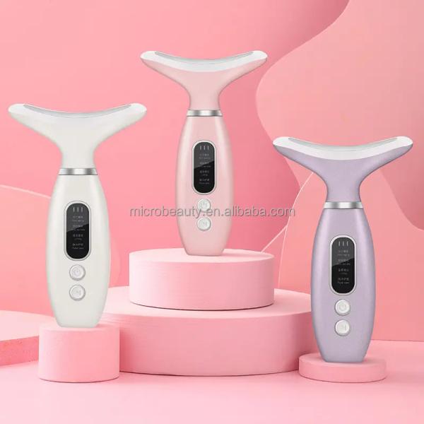 Masseur facial et cou liftant pour la maison, masseur liftant en forme de V pour raffermir et blanchir la peau