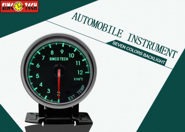 Digital Exhaust Gas Temperature Gauge Single Function 7 Colors Adjustable Backlight
