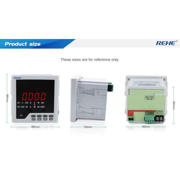 96*96 Single phase Intelligent Digital analog multimeter with RS485