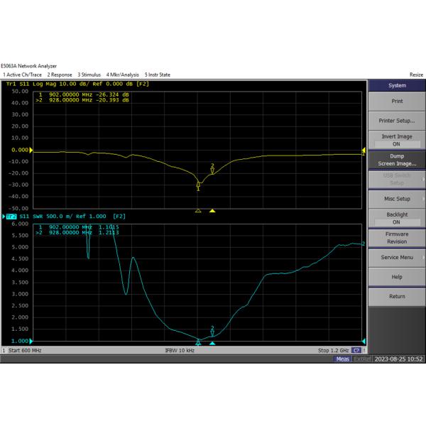 Black Outdoor Directional Antenna Flat Panel RFID 902-928 MHz 10dBi 305x305x25