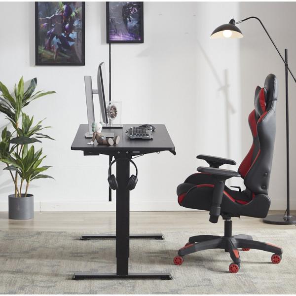 SPCC Steel/Iron Manufactured Children's Black Electric Furniture Desk for Home Office